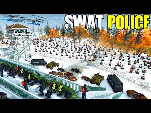 Can Swat Team Hold Vs 3,000 Robot Army In New Survival Simulator?! - Gates Of Hell