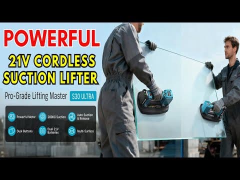 Electric Vacuum Suction Cup Lifter Seesii Grabo 21v Cordless Vacuum Suction Cup Lifter Holds 440lbs