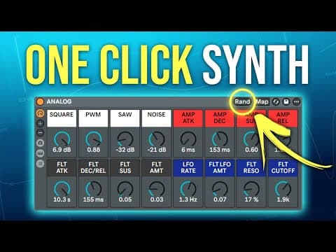 Create Synth Sounds With One Click In Ableton