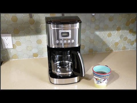 How To Set Up And Program A Cuisinart Dcc-3200 Series Coffee Maker
