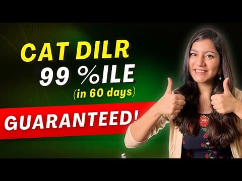 Guaranteed 99 Percentile → Cat 2025 Dilr Strategy For 60 Days!