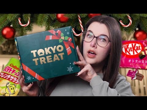 Trying Japanese Christmas Snacks 🎄 | Tokyo Treat Subscription Box