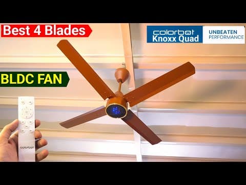 Best Bldc Ceiling Fan 2025 ⚡ Colorbot Knoxx Quad 1200mm | Stylish & Energy-efficient!