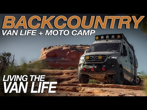 Two Nights In The Moab Backcountry: Van Life Overlanding & Moto Camping | Living The Van Life