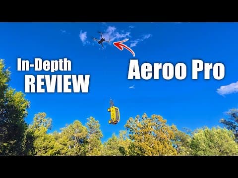 Aeroo Pro Heavy Lift Fishing Drone In-depth Review & Flight Test