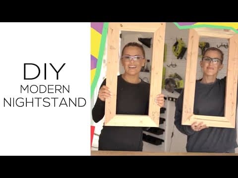 How To Build A Modern Nightstand!