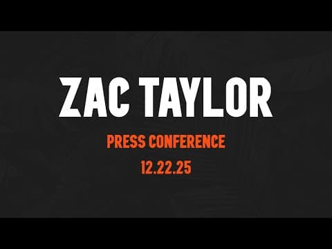 Zac Taylor Press Conference - December 22