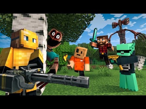 Minecraft Manhunt, But I Added Every Horror Mod
