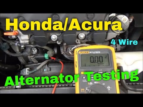 Honda/acura Alternator And Charging System Testing (4 Wire)