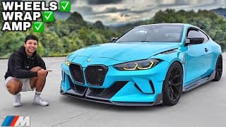 Building A Bmw M4 G82 Into A Supercar: New Wheels + Vinyl Wrap + Amp Install [part 2]