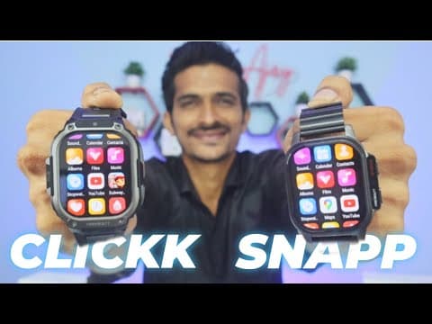 Fire Boltt Clickk Vs Fire Boltt Snapp🔥best Cam-watch🔥 Fire Boltt Clickk Smartwatch