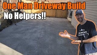 15'x40' Diy Concrete Driveway