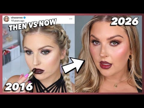 Recreating This 2016 Vampy Makeup Look 🖤 10 Years Later (2016 Vs 2026)