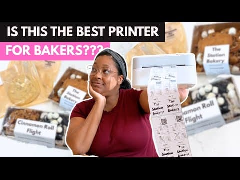 The Best Thermal Printer For Home Bakers? 🤔 Munbyn Thermal Printer Review
