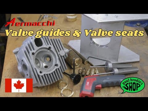 Aermacchi Big Bore Valve Guides And Valve Seats Installation // Paul Brodie's Shop