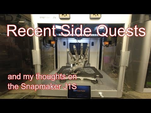 Side Quest Updates And Using The Snapmaker J1s To Build A Better Prosthetic Socket