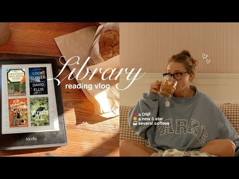 my LIBRARY chooses my reads for a week 📚 (a reading vlog) (oh and happy fall!)