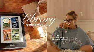 my LIBRARY chooses my reads for a week 📚 (a reading vlog) (oh and happy fall!)