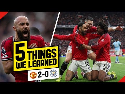 Martínez, Maguire & A Defence Reborn! | 5 Things We Learned United 2–0 City