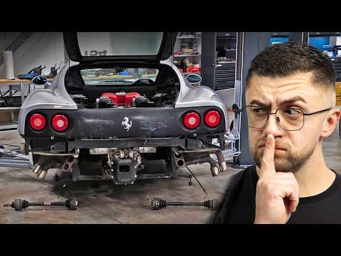 We Stripped Jimmy Broadbent's Ferrari! (+ Workshop Tour)
