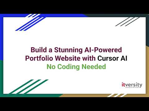 Build Personal Portfolio Website In 10 Minutes (zero Coding)  | Cursor Ai