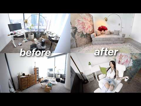 My New Office Makeover & Organization | Productive Vlog