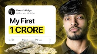 How I Made ₹1 Crore At Age 20