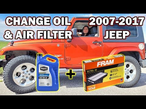 How To Change The Oil & Air Filter & Reset Oil Life In Jeep Wranglers Jk Years 2007-2017.