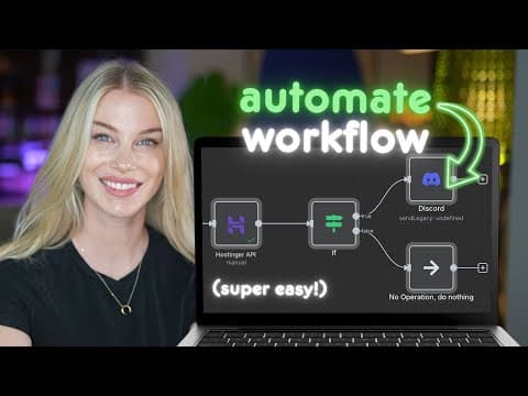 How To Automate Workflows (full Tutorial)  | N8n + Hostinger