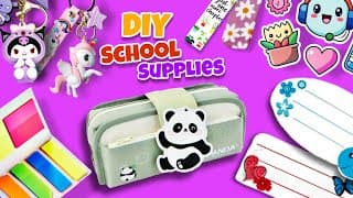 Diy 14 Back To School Supplies | Easy And Useful School Hacks For Students (part-1)