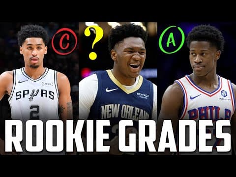 Grading Every 2025 Lottery Pick Halfway Through Their Rookie Seasons