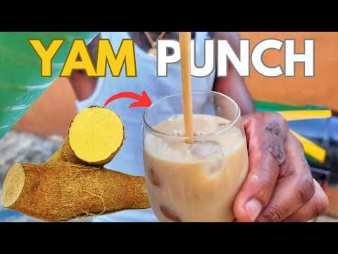 How To Make Jamaican Yellow Yam Punch  | Rasta Man Strong Back Drink