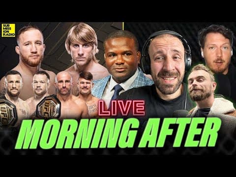Sr Morning After Live Gaethje/paddy, Volk/diego Again? Ufc 323 Early Preview