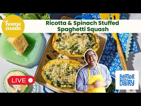Ricotta-and-spinach Stuffed Spaghetti Squash - Live Cooking Class With Chef Joel Gamoran