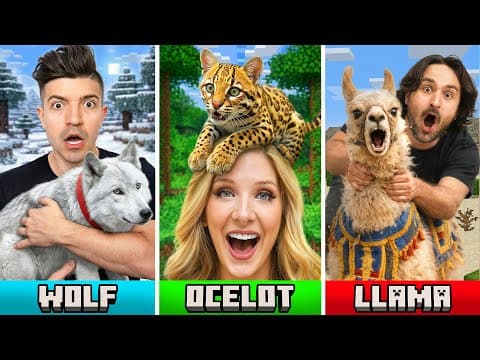 I Adopted Minecraft Pets In Real Life!