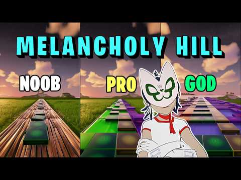 Gorillaz - On Melancholy Hill - Noob Vs Pro Vs God (fortnite Music Blocks)