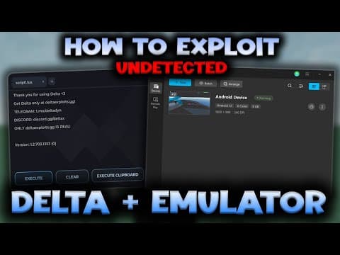 How To Exploit On Roblox W/ Delta On Emulator - Roblox Exploiting