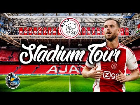 ⚽ Ajax Stadium Tour  - Johan Cruyff Arena Travel Guide - Inside The Most Iconic Stadium In Amsterdam