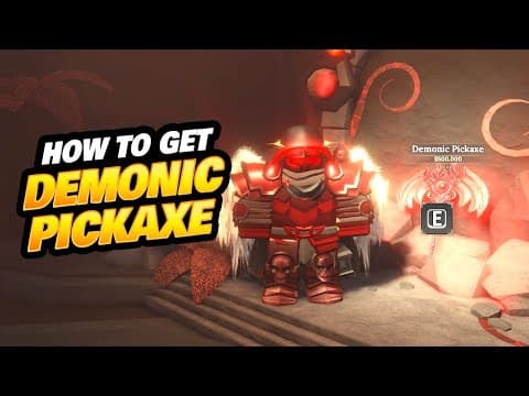 How To Get The Demonic Pickaxe In The Forge Roblox