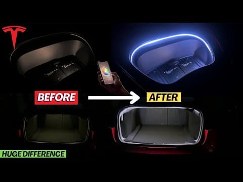 New Tesla Model 3/y Trunk & Frunk Lighting (the Best Upgrade With A Huge Difference!)