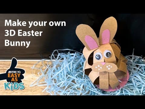 Make Your Own 3d Easter Bunny | Mitre 10 Easy As Kids Diy