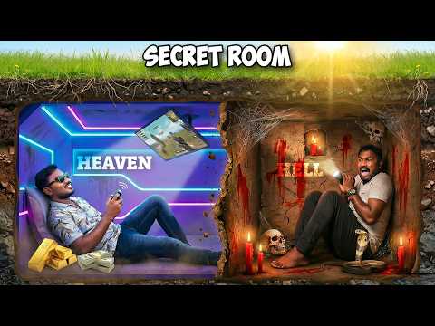 😱 Heaven Vs Hell Secret Room Hunting Challenge | Mad Brothers