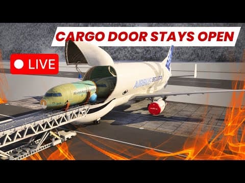 Transporting 2 Airbus A320 In The Beluga (will Leave The Cargo Door Open)