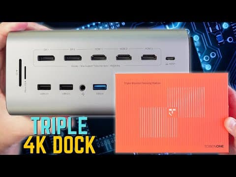 The Ultimate Macbook & Windows Dock? Tobenone 20-in-1 Triple 4k Unboxing