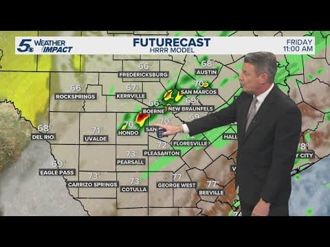 Cold Front Arrives Friday Bringing Chance For Showers | Kens 5 Weather Impact Forecast