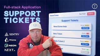 Nextjs + Postgres And Error Monitoring  - Full Stack Support Ticketing System