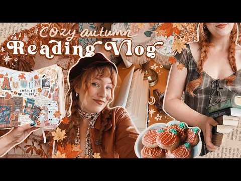 A Cozy Autumnal Reading Vlog 🍂⋆✴︎˚｡⋆🎃˚⋆ Book Unboxing, Cozy Fantasy Reads & Baking Pumpkin Cookies