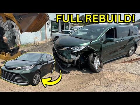 Rebuilding A Totaled Hybrid Toyota Sienna From Start To Finish