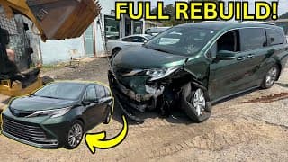 Rebuilding A Totaled Hybrid Toyota Sienna From Start To Finish