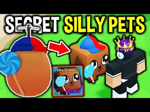 Rarest Secret Silly Egg And Pets In Roblox Bubble Gum Simulator Infinity..